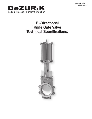 Bi-Directional Knife Gate Valve Techincal