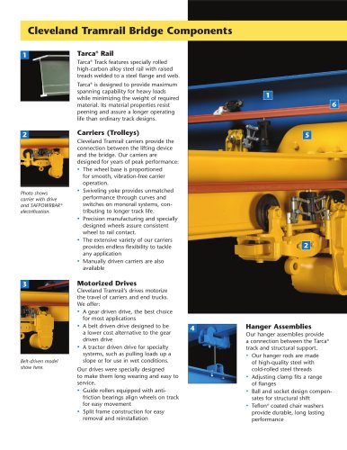 Cleveland Tramrail Bridge Components