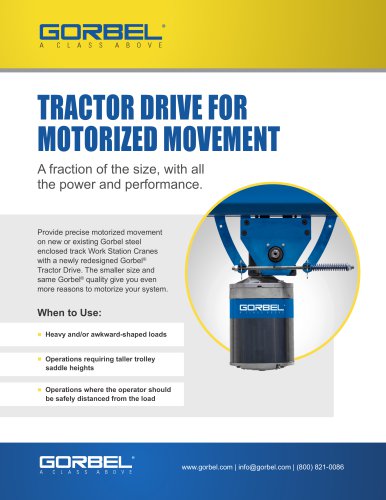 TRACTOR DRIVE FOR MOTORIZED MOVEMENT