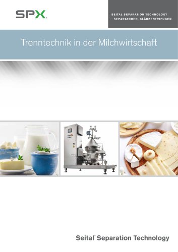 Trenntechnik in der Milchwirtschaft