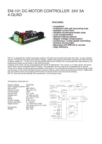 EM-101DC motor controller