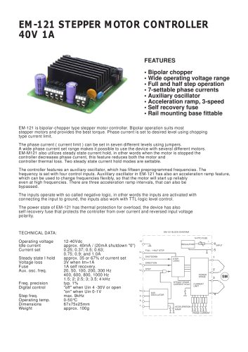 EM-121Stepper motor controller