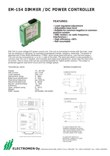 EM-154Power controller / 24VDC