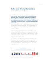 Kälte- und Wärmethermostate - 2