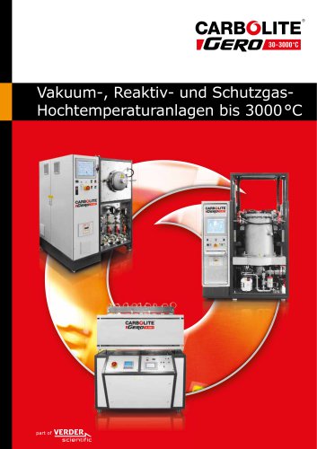 Vakuum-, Reaktiv- und SchutzgasHochtemperaturanlagen bis 3000 °C