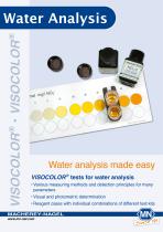 VISOCOLOR ® tests for water analysis