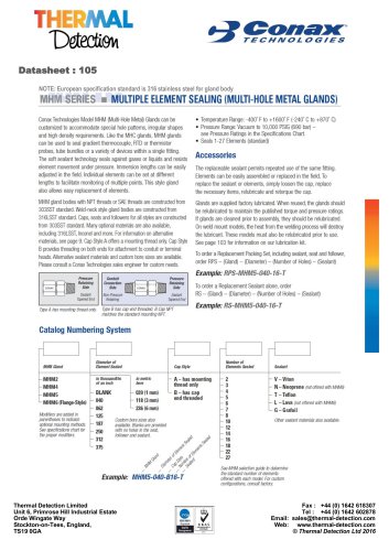 Conax Multiple Custom Element Feedthrough (MHM)