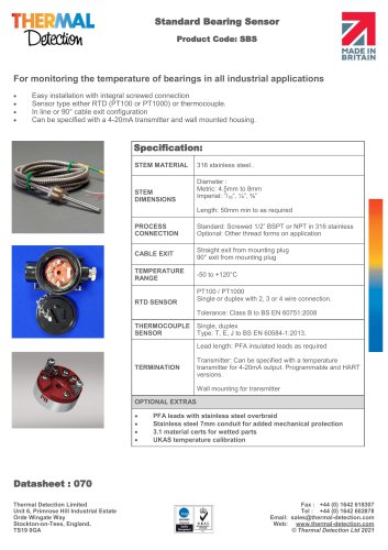 Standard Bearing Sensor (SBS)