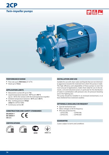 2CP  Twin-impeller pumps