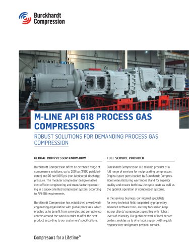 M-LINE API 618 PROCESS GAS COMPRESSORS