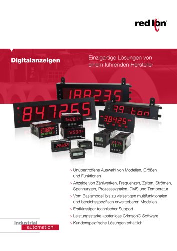 Digitalanzeigen - einzigartige Lösungen von einem führenden Hersteller