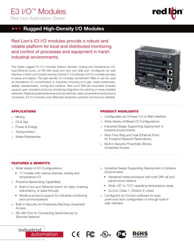 E3 I/O ™  Modules