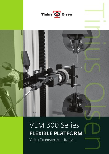 VEM 300 Series - FLEXIBLE PLATFORM Video Extensometer Range from Tinius Olsen