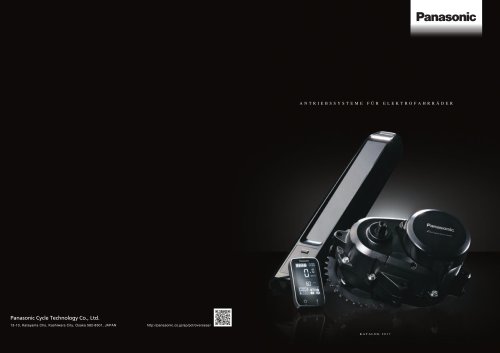 Panasonic E-Bike Systems Catalogue 2017