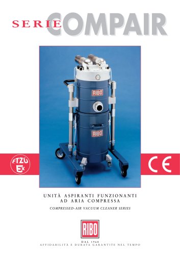 Compressed-air industrial vacuum cleaners.