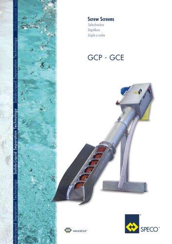 Screw Screens GCP-GCE Brochure