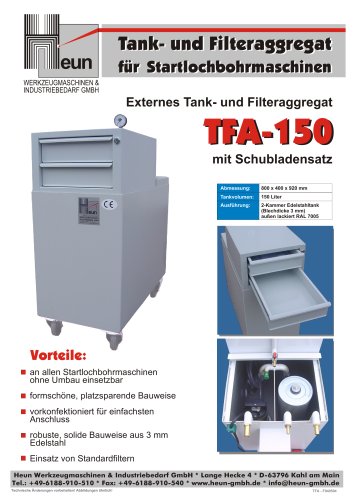 Externe Tank- und Filteraggregate TFA-150