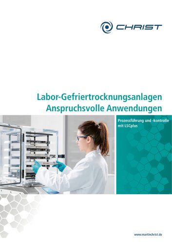 Labor-Gefriertrocknungsanlagen Komplexe Anwendungen