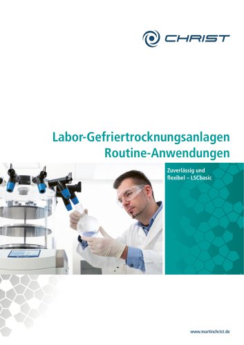 Labor-Gefriertrocknungsanlagen Routine-Anwendungen