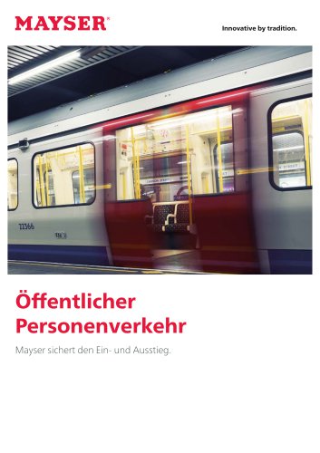 Öffentlicher Personenverkehr Broschüre