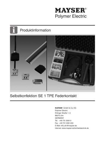 Selbstkonfektion SE 1 TPE Federkontakt