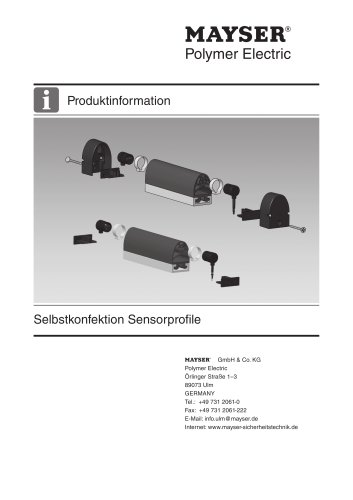 Selbstkonfektion Sensorprofile