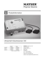 Ultraschall-Industriesensor - 1