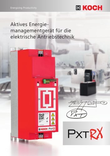 PxtRX / Aktive Energiemanagementgeräte für die elektrische Antriebstechnik