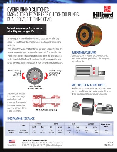 Dual Drive Overrunning Clutches