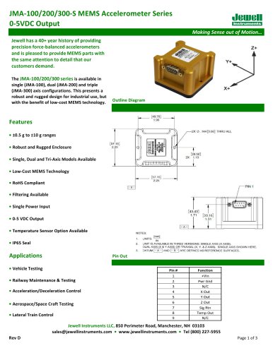 JMA-100/200/300-S Datasheet