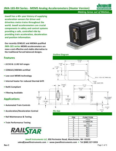 JMA-165 Series (Heater) Datasheet