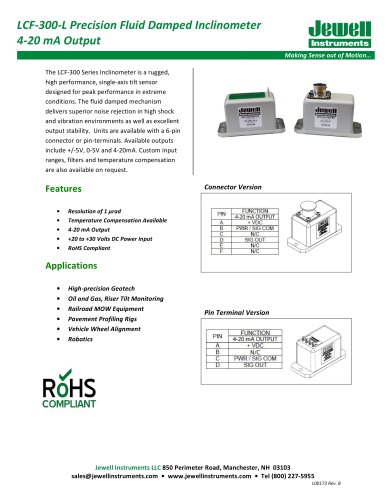 LCF-300-L Inclinometer