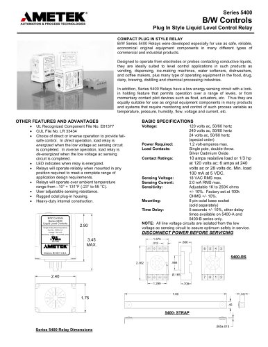   Relays - 5400 Plug In Style Solid State Relay 