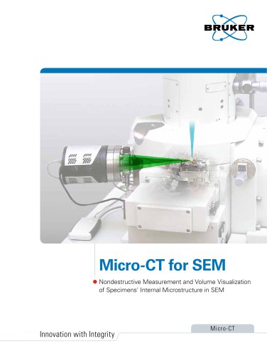 Micro-CT for SEM - Nondestructive Measurement and Volume Visualization of Specimens`Internal Microstructure in SEM