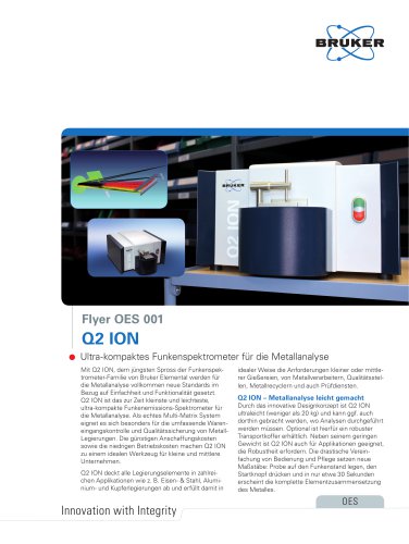 Q2 ION - Ultra-kompaktes Funkenspektrometer für die Metallanalyse