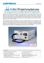 BlueWave 200 Intensity Adjustment UV Curing Spot Lamp Product Bulletin - 1