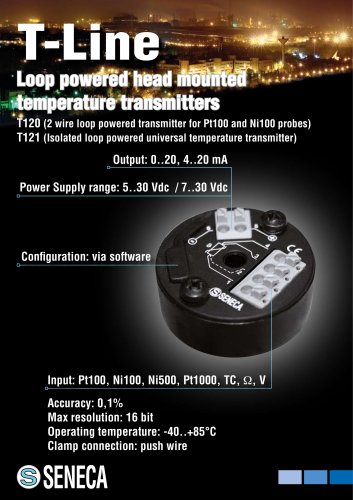 Loop powered transmitters (B-Head mounting)