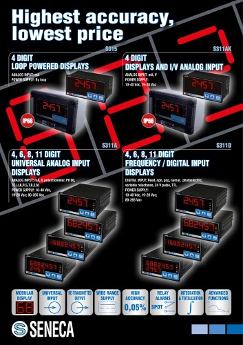 Universal Analogue or digital Display