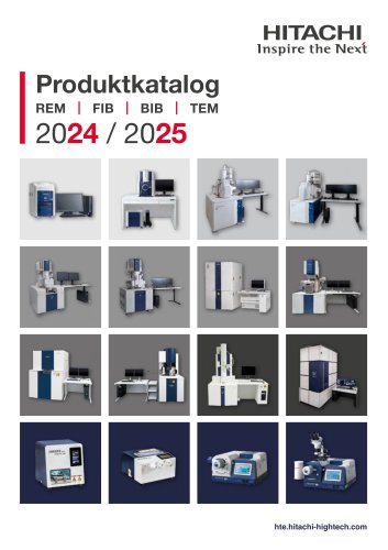 Produktkatalog: REM, FIB, BIB, TEM