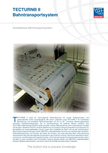 TECTURN&#8482; II  Bahnumlenkung per Luftpolster für Akzidenz- und Semi-Commercial-Druck