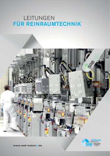 Cleanroom Kabel | Leitungen für Reinraum-Anwendungen