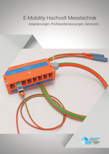 E-Mobility Hochvolt Messtechnik - Adaptierungen, Pr&uuml;fstandmessungen, Sensoren