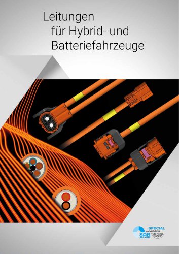 HV Leitungen f&uuml;r Hybrid- und Batteriefahrzeuge