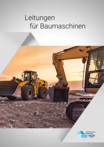 Leitungen f&uuml;r Baumaschinen