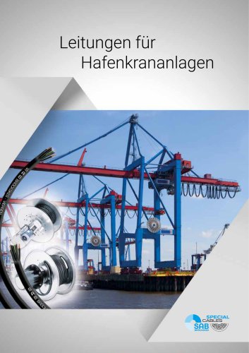 Leitungen f&uuml;r Hafenkrananlagen