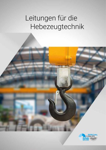 Leitungen f&uuml;r die Hebezeugtechnik