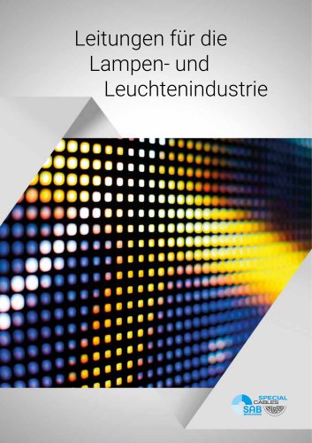 Leitungen f&uuml;r die Licht- und Lampentechnik