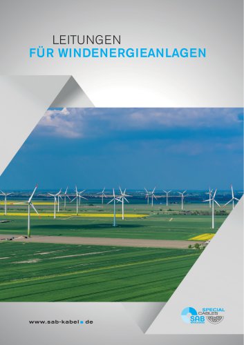 Leitungen für Windenergieanlagen