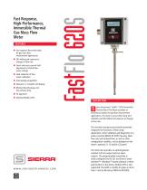 Fast Response, High-Performance, Immersible Thermal Gas Mass Flow Meter FastFlo 620S