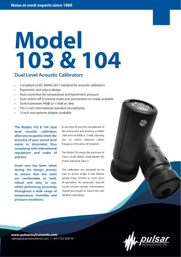 Model 103 & 104